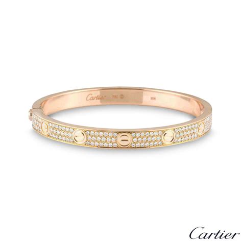 love bracelet cartier diamonds|cartier love bracelet full diamonds.